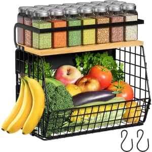 Magnetic Shelf for Fridge with Wood Lid: $19.22
