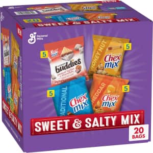 Chex Mix Sweet & Salty Snack Variety Pack 20-Pack: $7.59 via Sub & Save