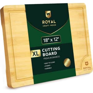 Royal Craft Wood Extra Large Cutting Board: $9.99 Royal Craft Wood Extra Large Cutting Board: $9.99