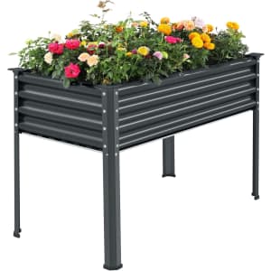 Land Guard 48"×24"×32" Galvanized Raised Garden Bed: $42