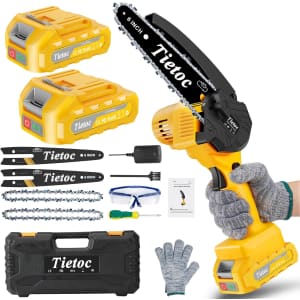 Tietoc 6" Cordless Mini Chainsaw: $31.99 Tietoc 6" Cordless Mini Chainsaw: $31.99