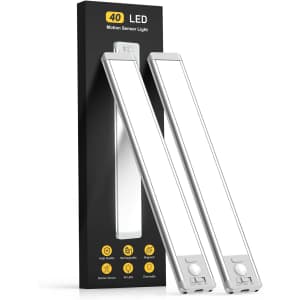 10" 40-LED Under Cabinet Lights 2-Pack: $16