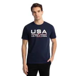 U.S. Polo Assn. Men's 100% Cotton Graphic T-Shirt: $5