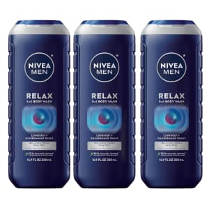 Nivea Men Relax 3-in-1 Body Wash 3-Pack: $10 w/ Prime Nivea Men Relax 3-in-1 Body Wash 3-Pack: $10 w/ Prime