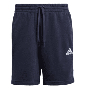 adidas Men's Essentials French Terry 3-Stripes Shorts: $9.80