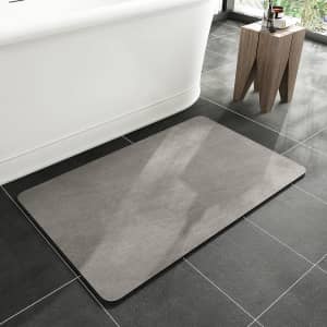 MontVoo Quick Dry Absorbent Bath Rug: $9.78