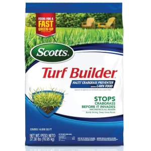 Scotts Turf Builder Halts Crabgrass Preventer 37.4-lb. Bag: $29