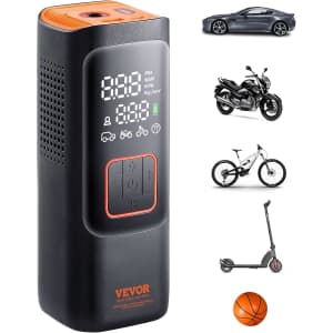 Vevor Tire Inflator Portable Air Compressor: $19 Vevor Tire Inflator Portable Air Compressor: $19
