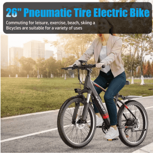 750W 7-Speed eBike: $326