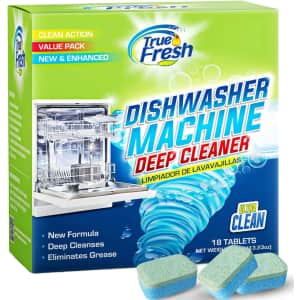 True Fresh Dishwasher Cleaner Tablets 18-Pack: $12 via Sub & Save