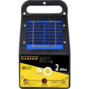 Zareba Solar Powered Low Impedance Electric Fence Charger: $72 Zareba Solar Powered Low Impedance Electric Fence Charger: $72
