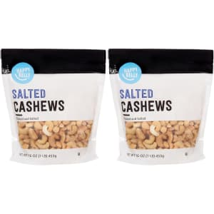 Happy Belly 16-oz. Roasted Salted Cashews 2-Pack: $10.50