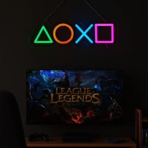 PlayStation Icons Neon Sign Light: $9.89