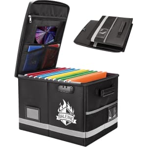 Baleine Fireproof Document Storage Box with Lock: $20.99