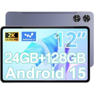 FiryMid 12" 24GB+256GB Android Tablet: $86.21