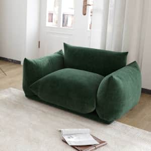 50" Chenille Deep Seat Accent Chair: $247 50" Chenille Deep Seat Accent Chair: $247