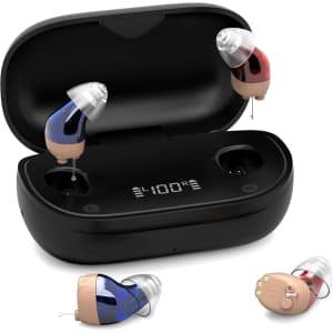Tomore 16-Channel Noise Cancelling Rechargeable Hearing Aids: $124.99
