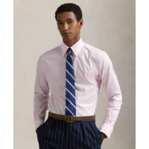 Polo Ralph Lauren Men's Classic-Fit Gingham Poplin Shirt: $50