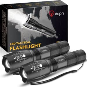 LED Tactical Flashlight 2-Pack: $8.99 LED Tactical Flashlight 2-Pack: $8.99
