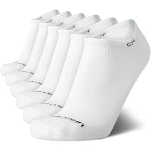 Calvin Klein Men's No Show Socks 6-Pack: $12.99