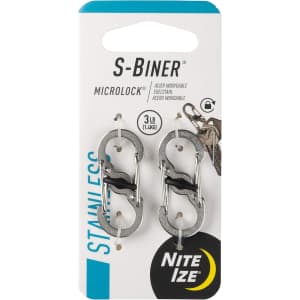 Nite Ize S-Biner MicroLock 2-Pack: $2.99