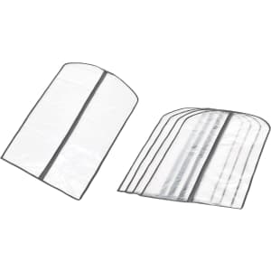 Amazon Basics Zippered Peva Garment Storage Bag 5-Pack: $11