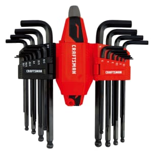 Craftsman 20-Piece Universal L-to-T Allen Wrench Hex Key Set: $15 Craftsman 20-Piece Universal L-to-T Allen Wrench Hex Key Set: $15