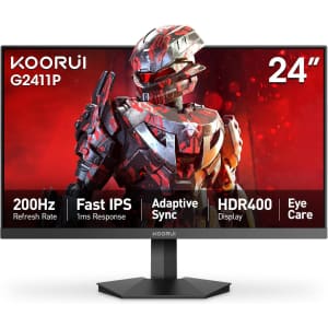 Koorui G2411P 24" 200Hz FHD IPS Adaptive Sync Gaming Monitor: $110 w/ Prime Koorui G2411P 24" 200Hz FHD IPS Adaptive Sync Gaming Monitor: $110 w/ Prime