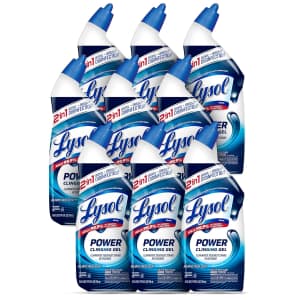 Lysol Toilet Bowl Cleaner 24-oz. Bottle 9-Pack: $15