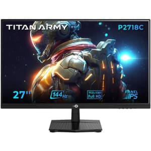 Titan Army P2718C 27" 144Hz IPS Gaming Monitor: $94.99 Titan Army P2718C 27" 144Hz IPS Gaming Monitor: $94.99