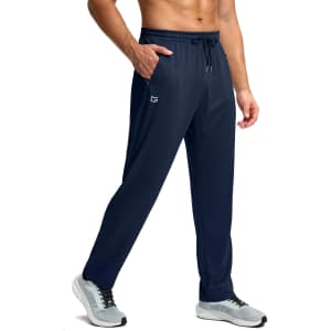 G Gradual Men's Lightweight Mesh Sweatpants with Zipper Pockets: $14.81