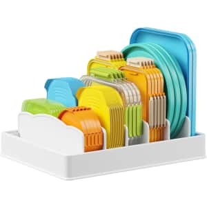 Lifewit Adjustable Lid Organizer with 6 Dividers: $7.94
