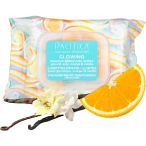 Pacifica Biodegradable Makeup Remover Face Wipes 30-Count: $3.98