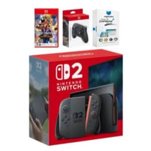 Nintendo Switch 2 Console w/ Street Fighter 6, Pro Controller and MightySkins Code Bundle: $870 Nintendo Switch 2 Console w/ Street Fighter 6, Pro Controller and MightySkins Code Bundle: $870