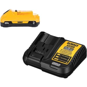 DeWalt 20V MAX Battery Pack with Charger: $52