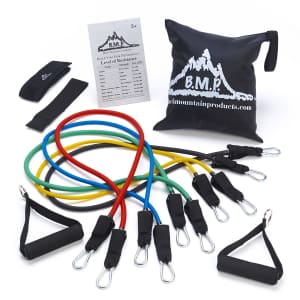 Black Mountain Products Rubber Resistance Band Set: $16