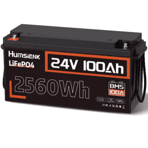 HumSienk 24V 100Ah LiFePO4 Battery: $201 HumSienk 24V 100Ah LiFePO4 Battery: $201