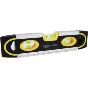 Amazon Basics 9" Magnetic Torpedo Level and Ruler: $6
