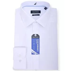 Nautica Men's Slim Fit Supershirt Dress Shirt: $17