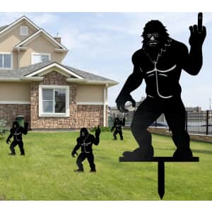 Sasquatch Yard Decor Sign: $14