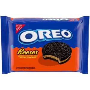 Oreo Reese's Peanut Buttery Creme Chocolate Sandwich Cookies: $5, 2 for $9