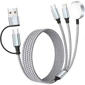 Travel 3-in-2 Charging Cable for Apple iWatch and Devices: $8.99