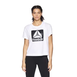 Reebok Women's Spirit Cropped T-Shirt: $5 Reebok Women's Spirit Cropped T-Shirt: $5