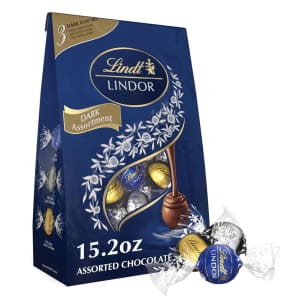 Lindt Lindor Assorted Dark Chocolate Candy Truffles 15.2-oz. Box: $10