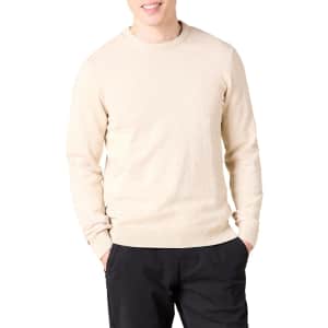 Amazon Essentials Men's 100% Cotton Crewneck Sweater: $8.99