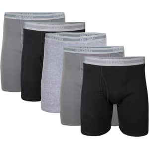 Gildan Men's Boxer Briefs 5-Pack: $13.26