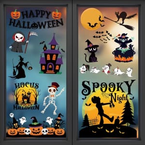 Halloween Reusable Window Clings: $3.99