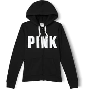 Victoria's Secret Women's Pink Logo Full-Zip Sweatshirt: $19.99