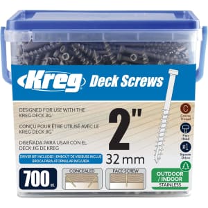 Kreg Premium 2" Deck Screws 700-Pack: $42