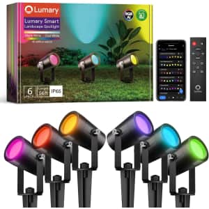 Lumary 56FT Smart Landscape Lights Gen2 6 Pack: $63 in cart